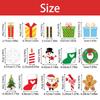 24pcs Merry Christmas Cupcake Toppers Santa Claus Snowman Pattern Cake Toppers Pick for Christmas Party Dessert Baking Decor