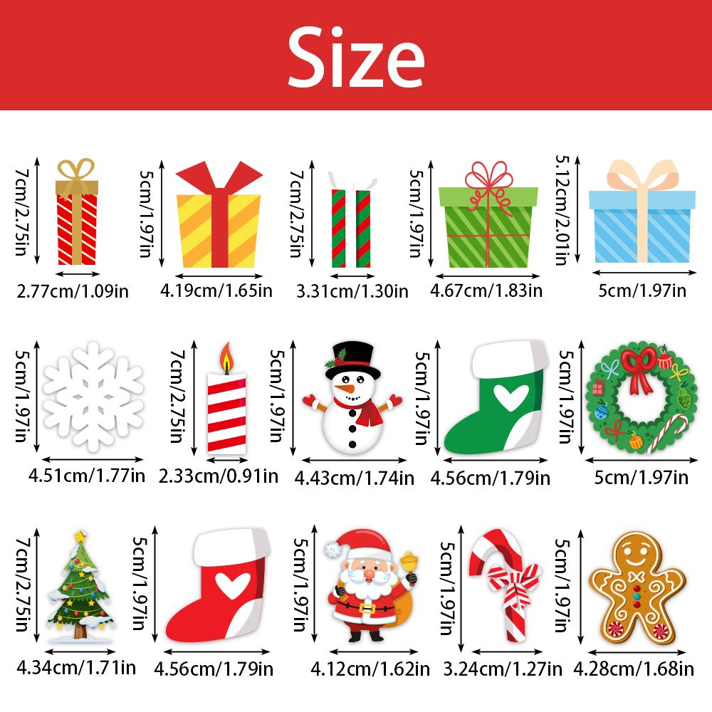 24pcs Merry Christmas Cupcake Toppers Santa Claus Snowman Pattern Cake Toppers Pick for Christmas Party Dessert Baking Decor