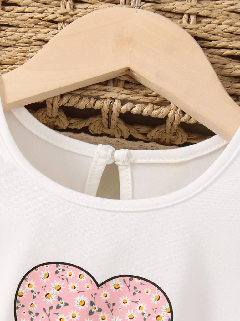 Little Girls Summer Dress, White Sleeveless Casual Toddler Kid Easter Dresses 2-8 Years, Soft Polyester Blend Kids Clothes