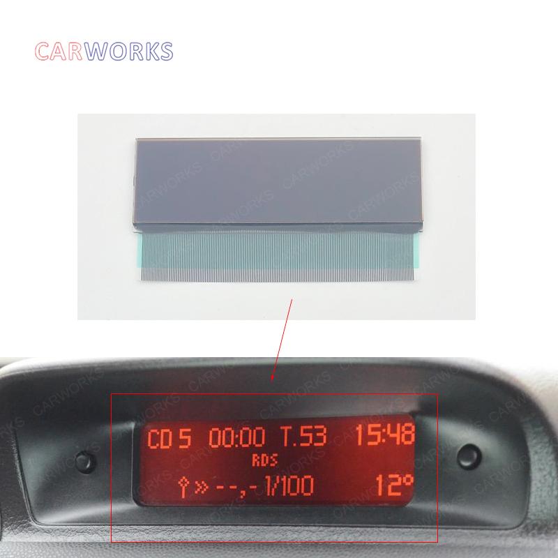 For Peugeot 206 307 Citroen C5 Central Navigator LCD Display Screen Multifunction Unit Pixel Repair