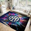 Borussia Dortmund Design Crystal Velvet Carpet Cozy Non?Slip Printed Rug For Bedroom Living Room Entrance