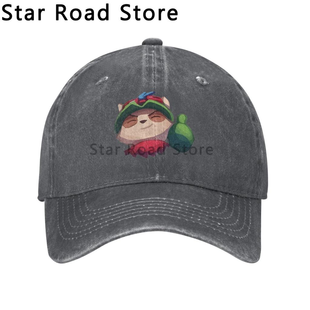 Funny Teemo Print logo Unisex Baseball Caps Peaked Cap League of Legends Game Sun Shade Hats for Unisex Women
