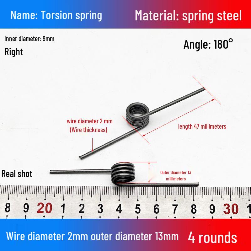 Torsion Spring Steel 0.3-3.0 for 90/180° Clip Trash Can