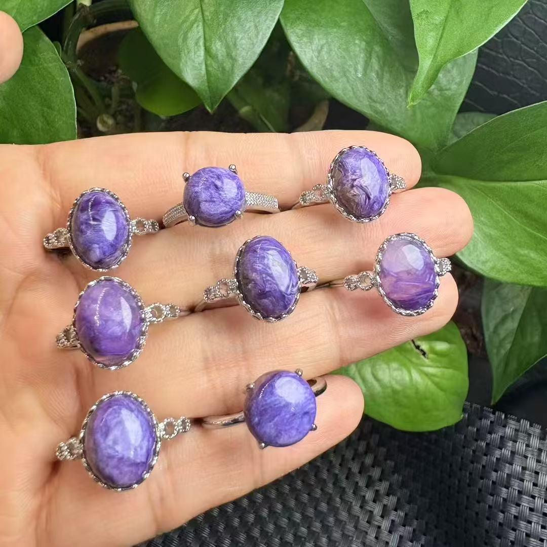 Элегантное Унисекс Фиолетовое Агатовое Кольцо «Вена Дракона» с Уникальным Узором Дракона фиолетовый