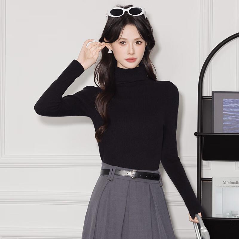 Sweter damski Tluoman z dzianiny z długim rękawem