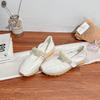 Summer new French Mary Jane shoes women's retro pearl word with soft sole single shoes women's temperament wear high sense