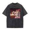 Meme Festa Bambole Grafica Meme Magliette Unisex Donna Manica Corta Gotico High Street T-shirt Cotone Lavato Vintage Larga T-shirt