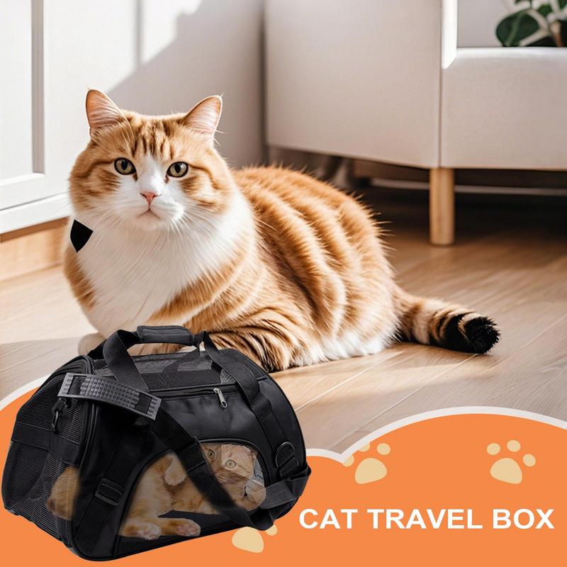 Travel Pet Carrier Breathable Foldable Crate With Adjustable Shoulder Strap Breathable Puppy Carrier For Puppy Kitten Small M