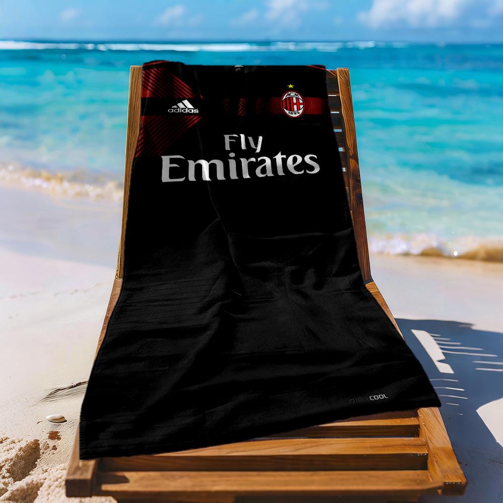 Ac Milan Strandtuch Schnelltrocknend Weiche Mikrofaser Bequem Leicht Geeignet Für Sport Reisen Schwimmen Yoga Badezimmer Strand Und Pool