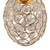 Artificial Gold Crystal Pear Ornament Metal Crystal Pear Ornament Fruit Figurine  Christmas Decor
