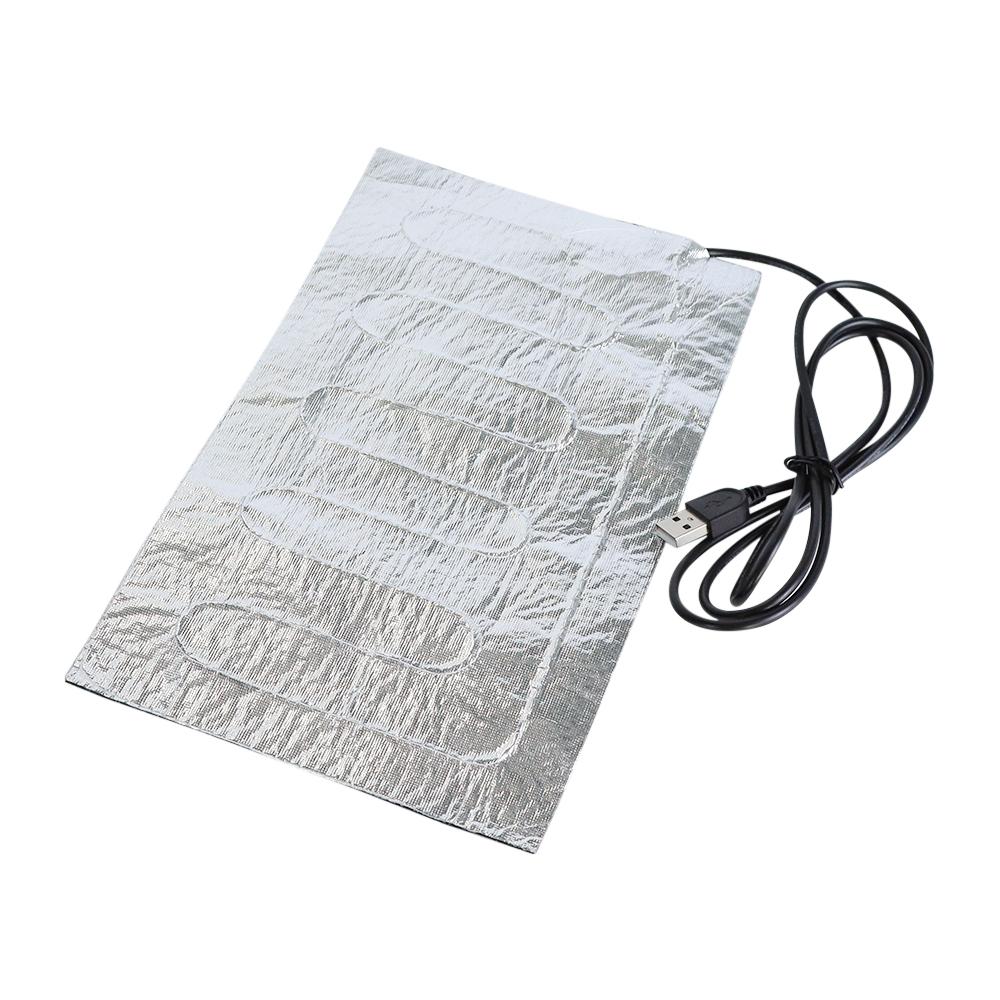 USB Heating Pad Folding Heated Sheet Car Seat Heating Cushion Seat Warmer Waterproof Pet Reptile Animal Winter Warm Heater Mat