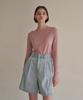 ADAUL Daily Boat Neck Tee - Soft Pink
