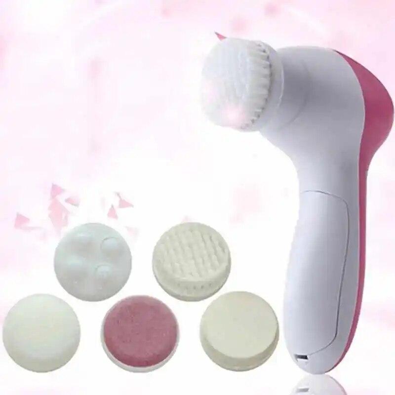 Gesichtsreinigungsbürste Gesichtspeeling: 7in1 JBK-D Elektrisches Peeling Spin Cleanser Gerät Wasserdichtes Tiefenreinigungs-Exfol