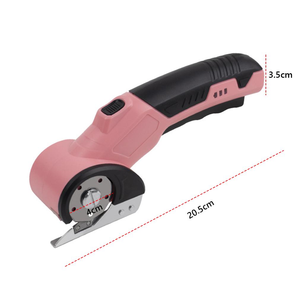 Cordless Electric Scissors Cardboard Cutter with LED Light Brushless Motor Hard Steel Blade for Cloth Leather Carpet DIY Tool