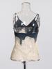 Set Due Pezzi Jeans Patchwork di Pizzo Trendy Estivo 2026 per Donna