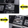 Carbon Fiber Multimedia Knob Switch Cover Trim For Tundra -24