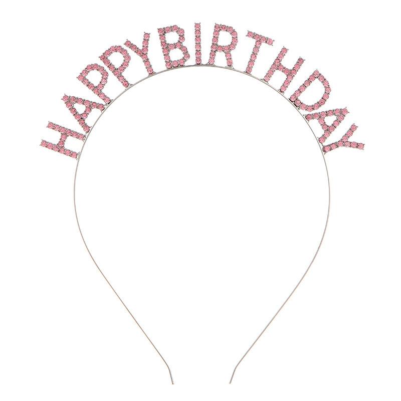 Birthday Party Headwear Headband Female Letters Happy Birthday Happy Birthday Headband Women's Headband