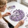 Gėlėtas arkliukas Audinio amato rinkinys patchwork, „pasidaryk pats“ namų dekoravimo siuvimo rinkinys suaugusiems, rankų darbo sienos meno aplikacijų rinkinys