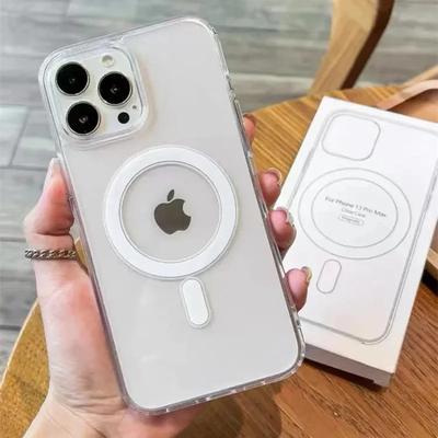 For Magsafe Magnetic Wireless Charging Phone Case For iPhone 16 15 14 13 12 11 ProMax Mini X XR XS 7 8Plus Clear Cover