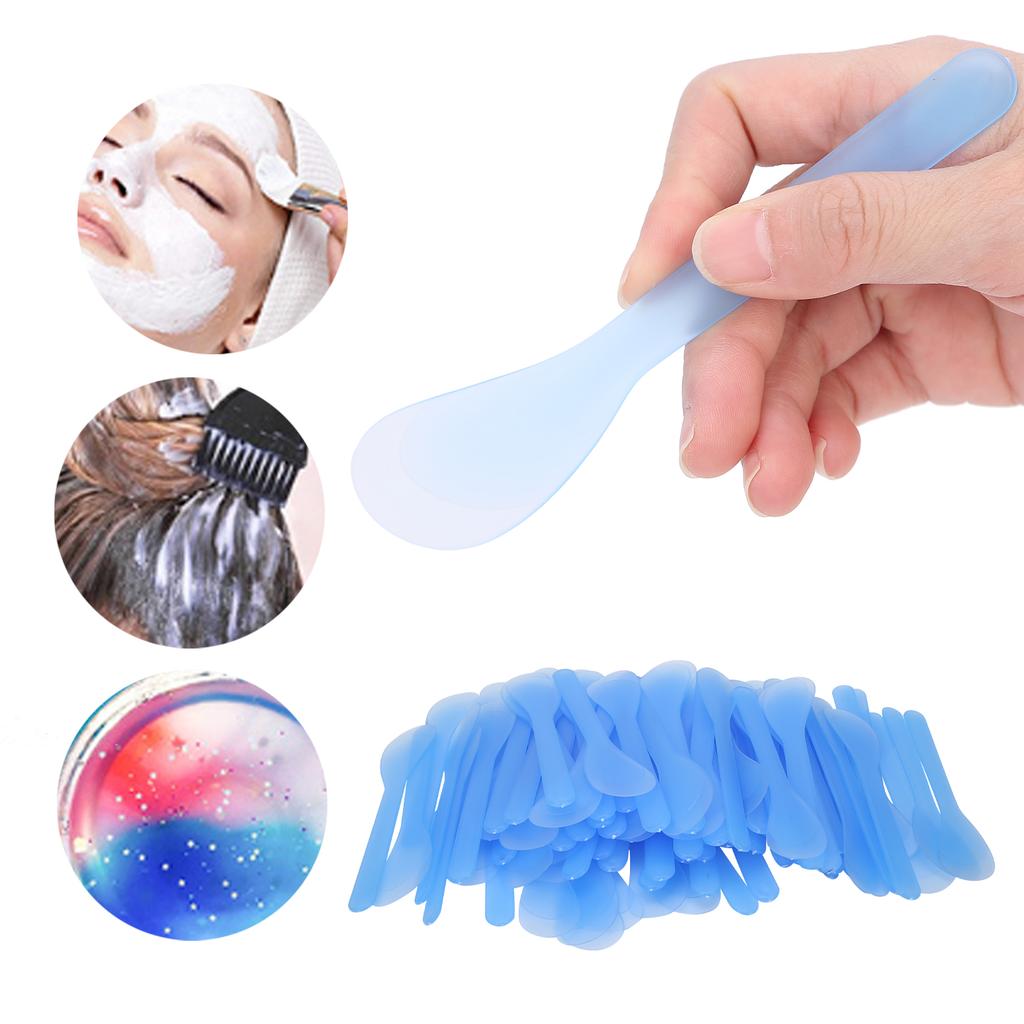100PCS Facial Mask Spatula Cosmetic Mask Applying   Plastic Mask Spoon Stick Spatula