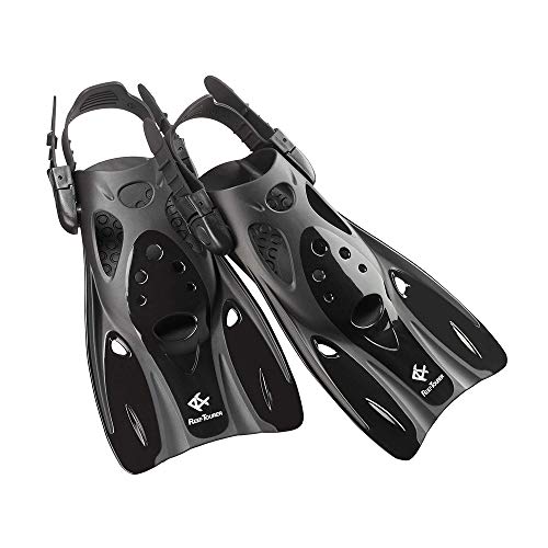 

Reef Tourer Snorkeling Fins, Strap Fins, Black, Size M, RF0106