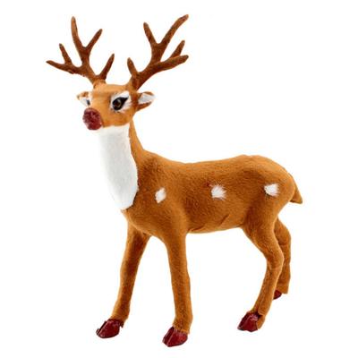 Simulation Elk Fawn Christmas Ornament for Tree Home and Yard Decoration Seasonal Garden Hotels and Shopping Mall Display