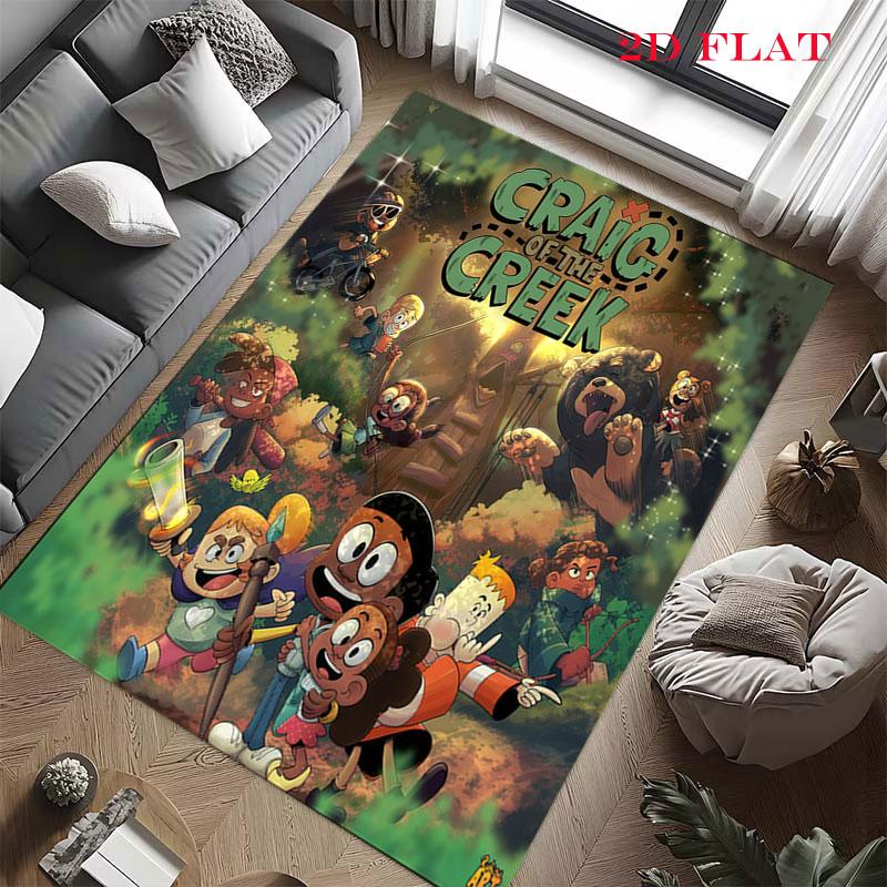 Creek Hideout Carpet Rug for Living Room Bedroom Home Sofa Decoration,Kids play Nonslip Floor Mat