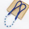 2Pcs Curtain Tiebacks with Pearls, Handmade Decorative Curtain Holdbacks Rope, Outdoor Farmhouse Tie Backs for Curtains, Curtain Holders for Drapes