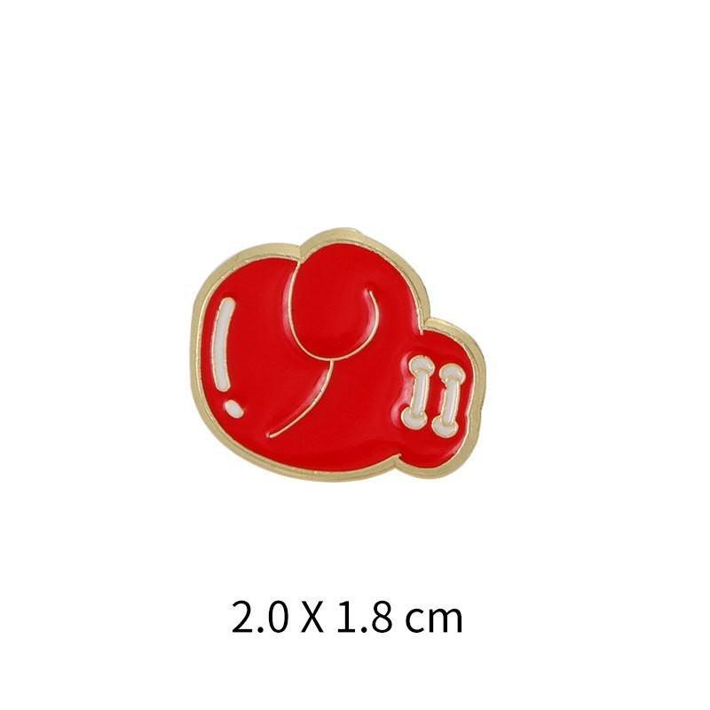 1Pc Cartoon Basketball Football Badminton Metal Badge Student Backpack Hat Denim Coat DIY Deco Lapel Pins Boy Couple Brooch