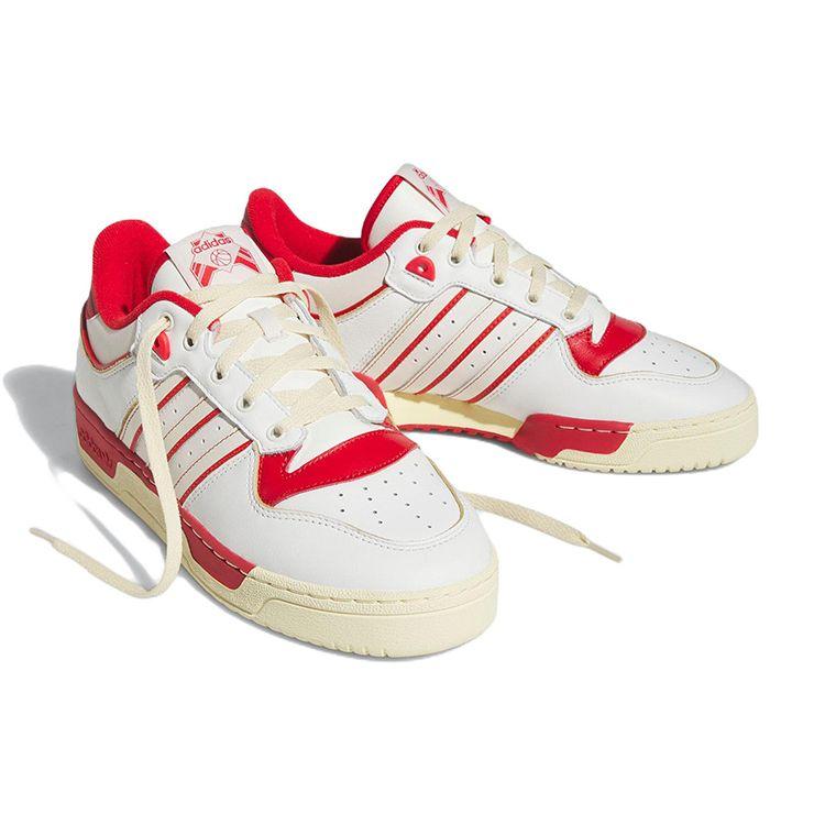 adidas Rivalry Low 86 Biało-Czerwone Męskie Sneakersy Core-White Off-White Team-Power-Red GZ2557