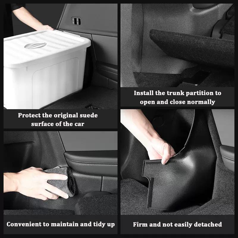 Trunk Side Protection Pads For Tesla Model YL 6-Seater Rear Trunk Side Guards Full Cover Anti Scratch Dirt Resistant Accessories