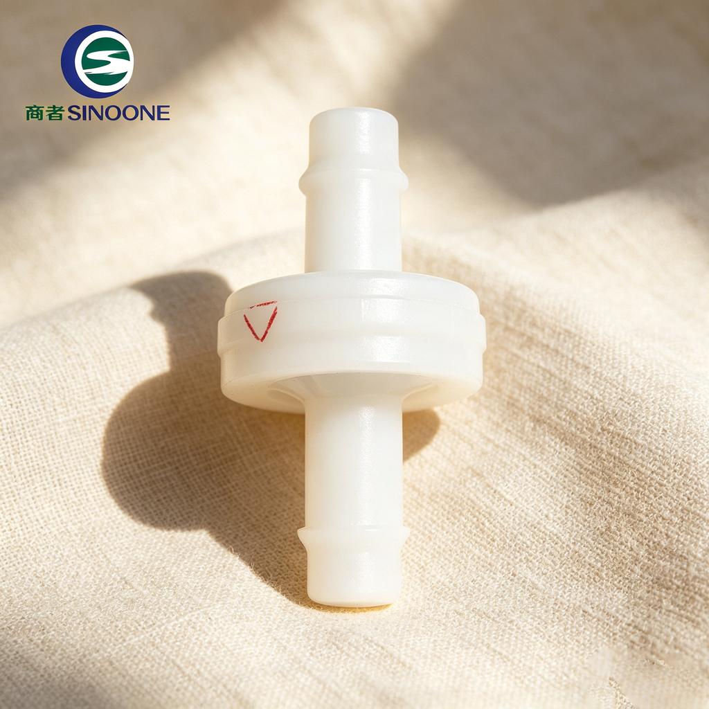 Ozone Resistant1/4" PVDF Body Ozone FKM Diaphragm Check Valve Low Permeability and Leak-free One-way Sealing Ozone Resistant