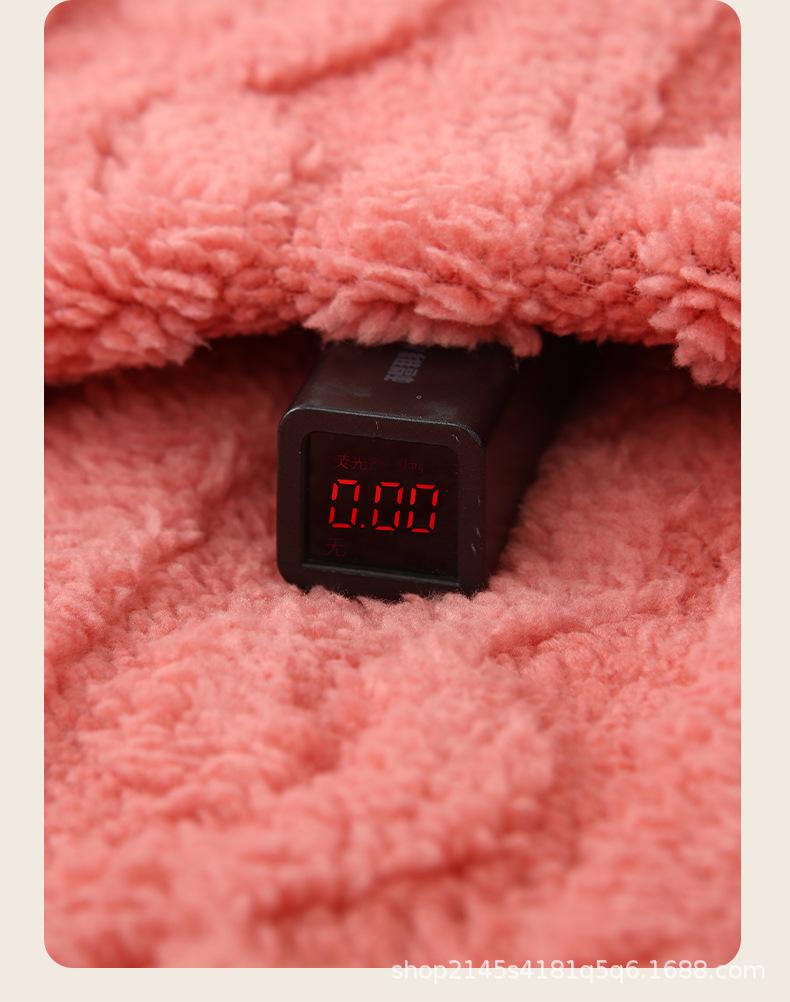 Korallfleece Langer Bademantel - Warme Winter-Homewear-Pyjamas