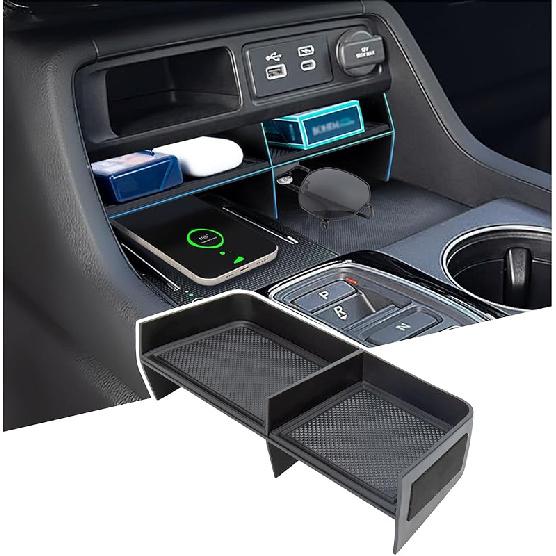 Center Console Organizer Compatible With  2024 2025 2026 Pilot/2026 Passport Accessories, Storage Box Tray Ert Divider Compartment Tray Interior