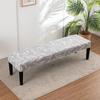 Stretch Piano Stool Covers Floral Printed Long Bench Cover Anti-dirty Ottoman Protector Dining Chair Slipcover Living Room