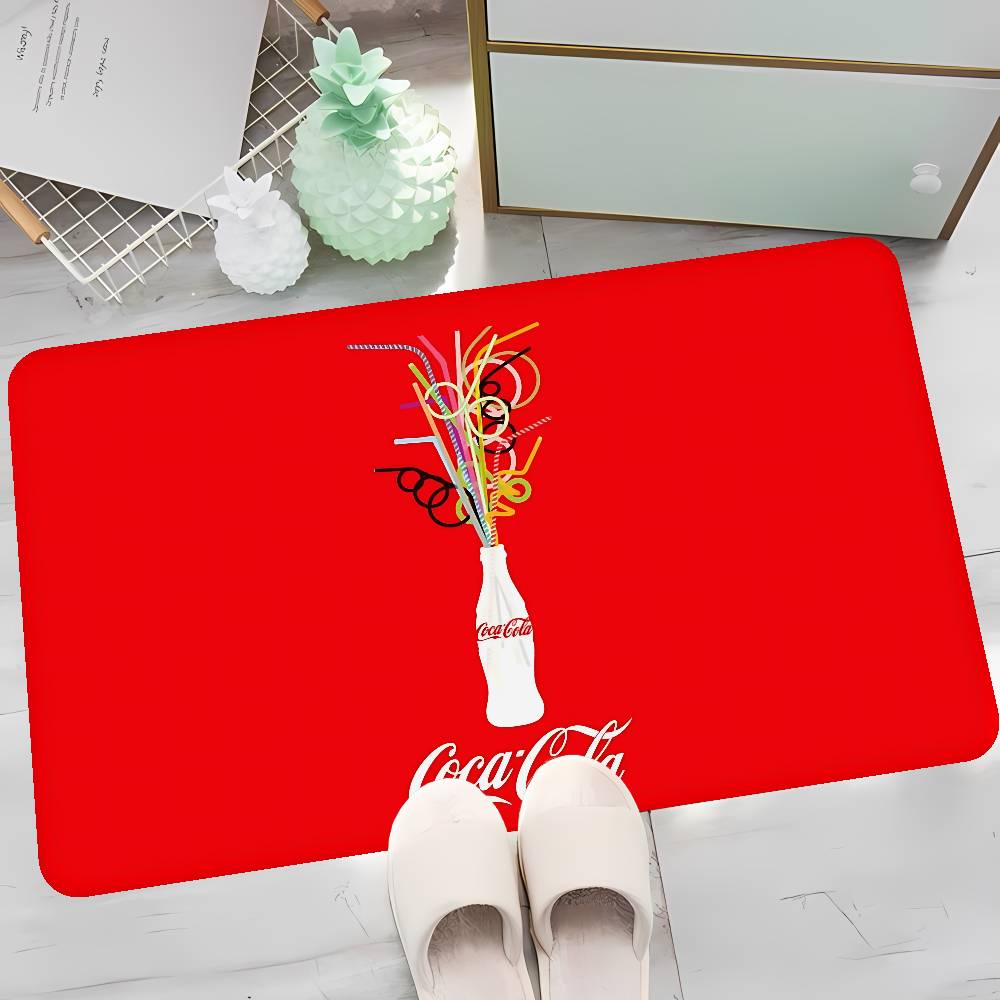 C-Coca-C-Cola Küchenmatte Kinderzimmer Schlafzimmer Dekoration Balkon Rutschfeste Fußmatte Wohnzimmer Alfombra