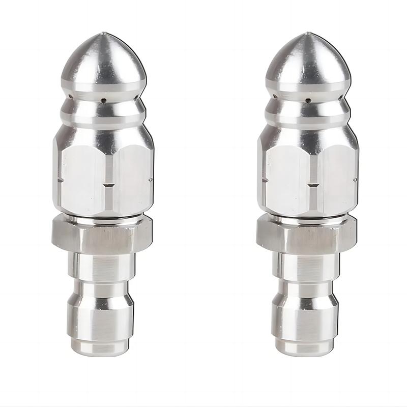 G1/4" Quick Connectornozzle Sewer Cleaning High Pressure Washer Nozzles Sewer and Sewage Hose Nozzle Washing Accessories 5000psi