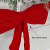 Yousheng 6Pcs Red Velvet Bow Tie Wreath Bowknot Garland Christmas Decor Home Entryway Indoor Holiday Decoration with Ropes