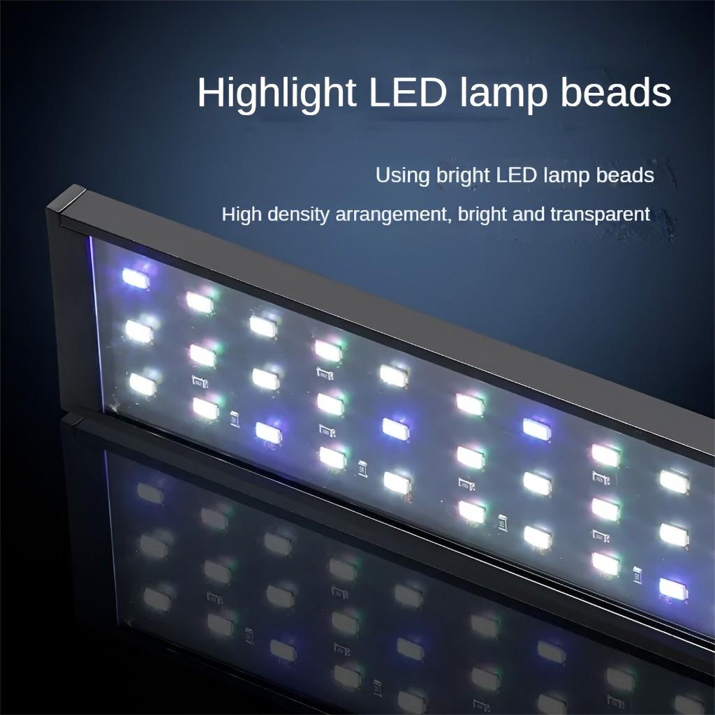Intelligente Aquarium-Clip-Leuchte APP-Dimmbar Hoher CRI Aluminiumlegierung Fischbeckenlampe Mehrere Größen LED-Wasserpflanzenlicht
