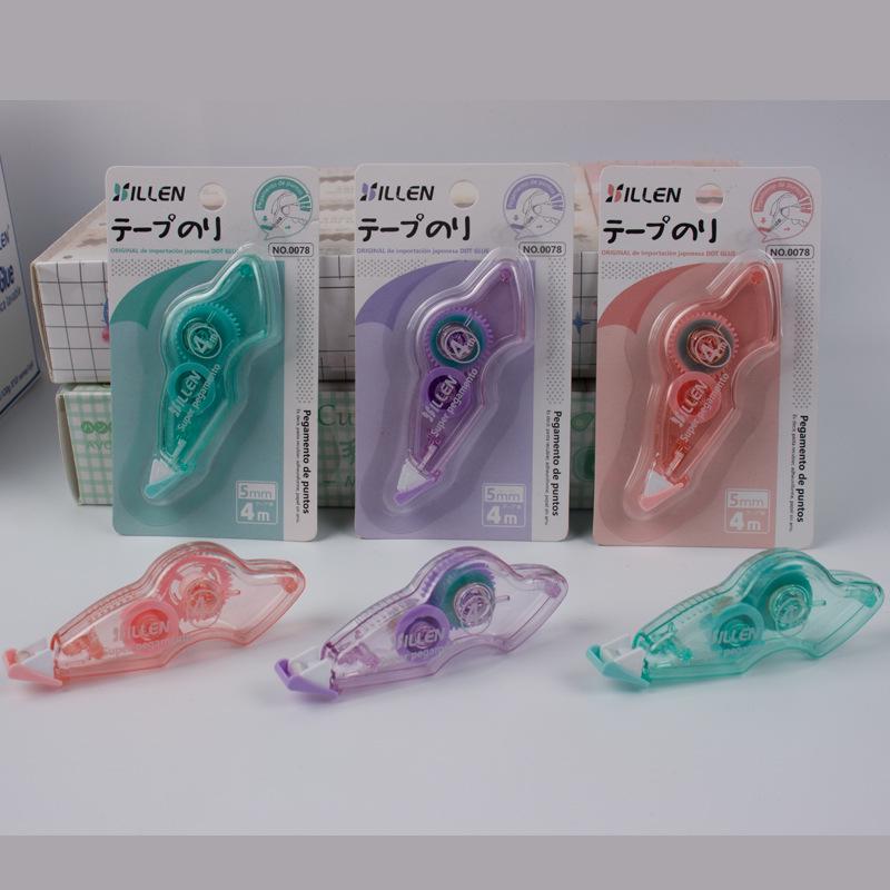 

English Double-Sided Dot Glue & Correction Tape Set for Kids - 6m & 10m, Strong Adhesive.