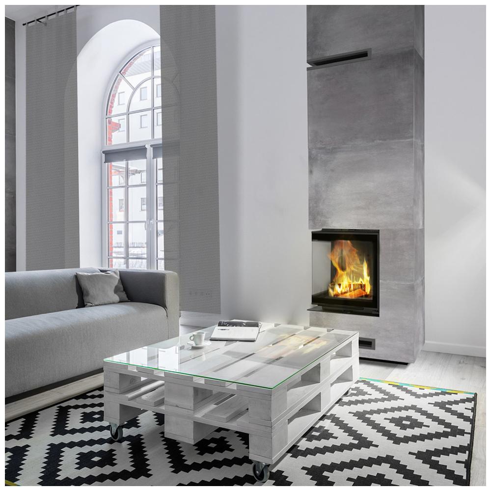 Steel fireplace KRATKI VNL 480/480 8 kW Ø 200 Lift-up