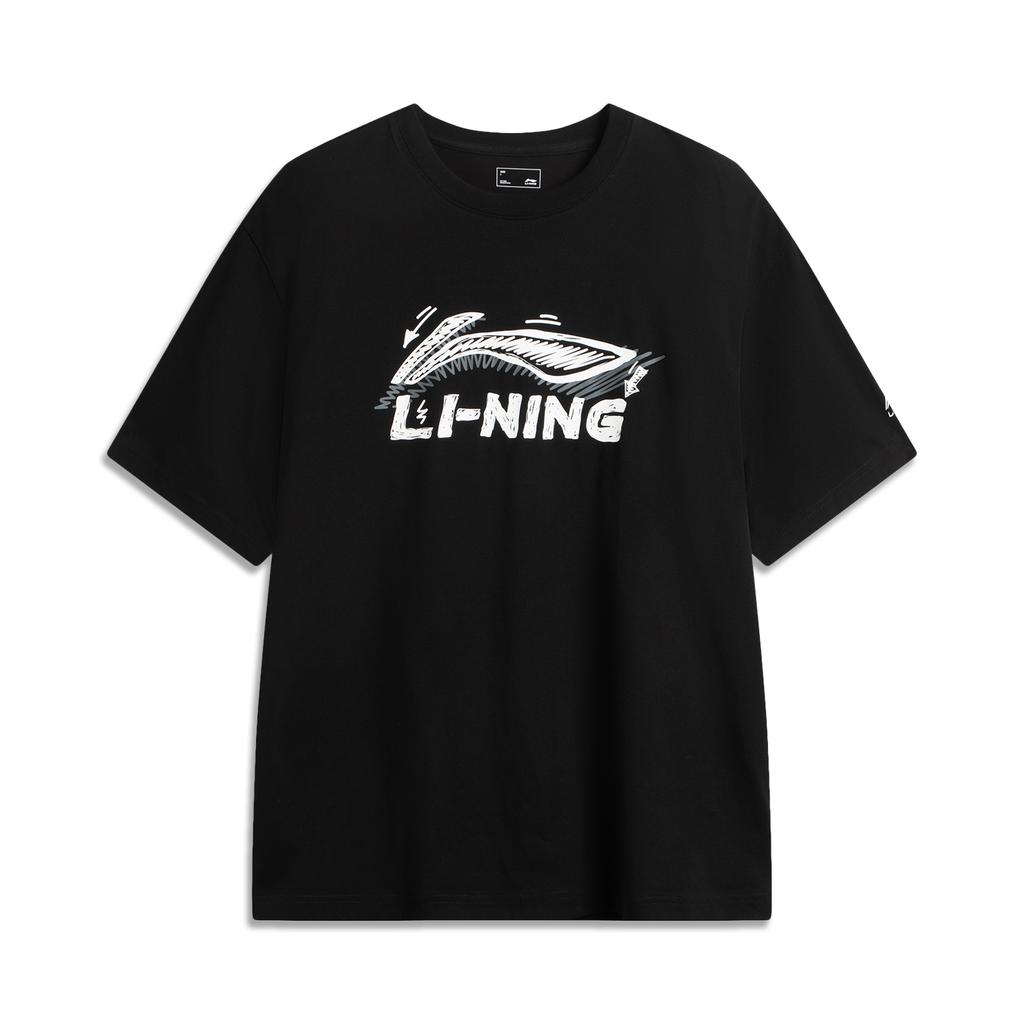 Li Ning Sports Life Collection T Shirt Men's Black AHSV829-2