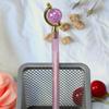 Crystal Globe Floral Pen: Cute Transparent Neutral Pen for Students & Office Writing