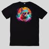 T-Shirt Aquarell Retro Coole Katzen