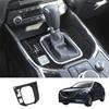 Car Stainless Steel Central Gear Shift Panel Control Panel Decal Interior Modification for Mazda CX9 CX-9 + LHD