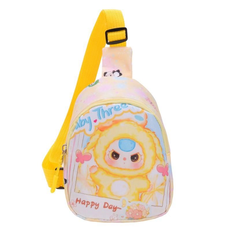 Baby Three Printed Children Shoulder Crossbody Chest Bag Outdoor Cartoon Wallet