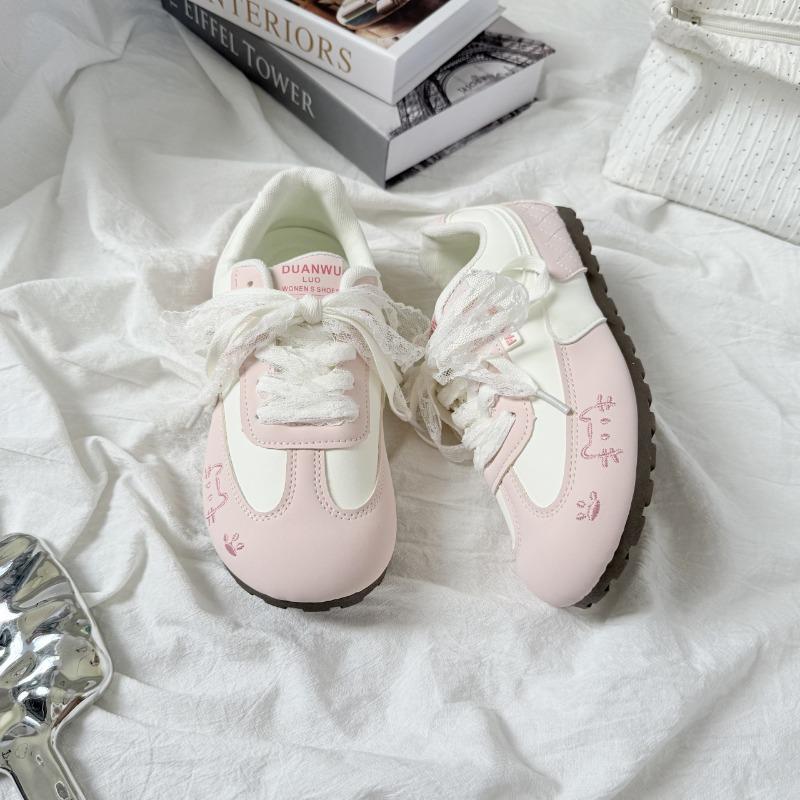 Autumn sweet kitten sports casual shoes flat comfortable college casual versatile