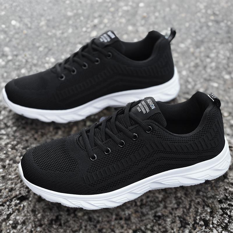 Spring and summer men's shoes large size-size mesh fly-woven casual sports shoes outdoor couple shoes