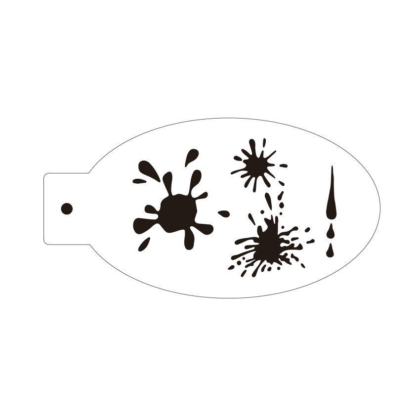 New Face Painting Stencils Templates Professional Body Art Dolphin Deer Butterfly Plastic Makeup Tools