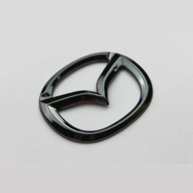 

2025 Hot Stainless Steel Interior Steering Wheel Label Sticker for Mazda Atenza Axela CX4 CX5 Replacement Auto Personal DIY Deco чёрный